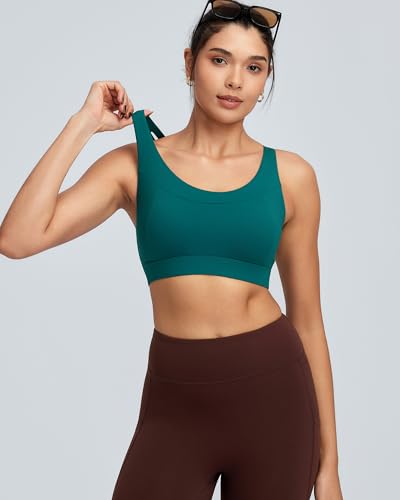 Image of RUNNING GIRL High Impact Sports Bra for Women,Criss-Cross Back Top with Moulded Cups Womens Sports Bra High Support