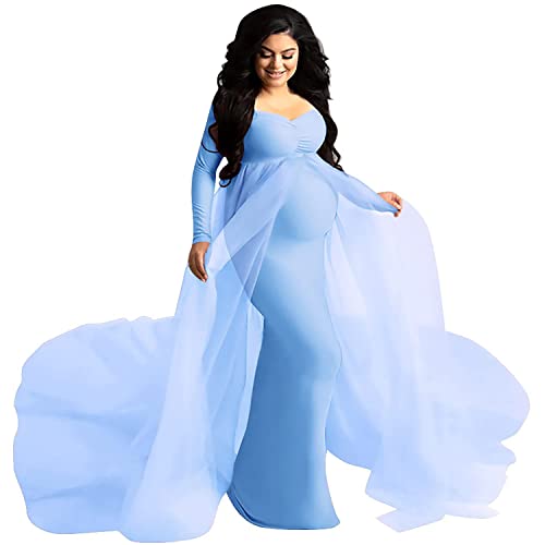 BEAUTYMISC Robes De Photographie De Maternité Robe De Soirée Cover