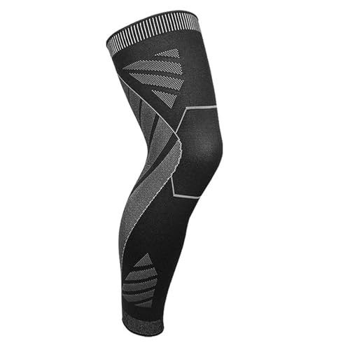 フルレッグ圧縮スリーブ長い膝のブレース男性用のサイクリングバスケトアブラルブレースのための伸縮性伸縮性長い膝