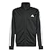adidas Men's Basic 3-Stripes Tricot Track Suit, Black, Medium