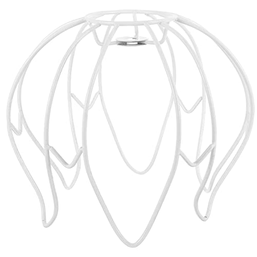 SEWACC European Crystal Lamp Stand Iron Lampshade Frame DIY for Table Desk Lamps Vintage Style Light Fixture Home Office Cafe Decor