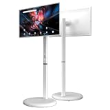 Smart TV Gamer Com Tela SensíVel Ao Toque 32', TV PortáTil com Rodinhas E Tela GiratóRia Armazenamento 8GB + 128GB, Android 13 TV MóVel com RotaçãO Completa para Casa EscritóRio