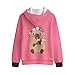 Xnshcedy Girls Sweatshirt Size 7-9 Fleece Zip Up Hoodie Cute Capybara Hoodie Kids Fleece Jacket Fashion Capybara Sweatshirt for Boys Playwear Home Wear Outdoor
