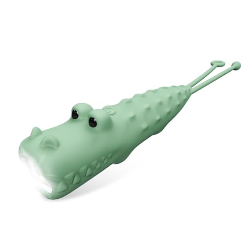 ZKLiLi Crocodile rechargeable lampe de poche dimmable haute Lumen LED enfants lampe de poche pour Camping randonnée cadeaux pour enfants