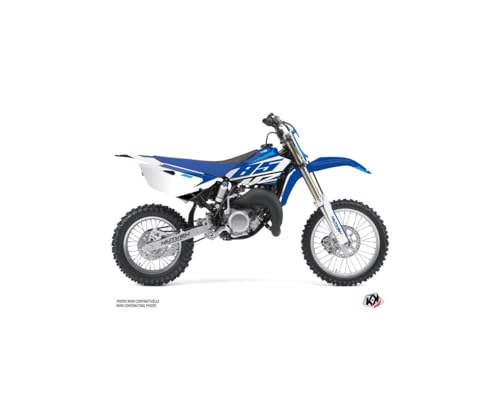 Kit déco moto cross Yamaha 85 YZ bleu autocollant carénage graphique