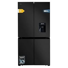 Cecotec Frigorifero Americano 4 Porte Dark da 564 L Bolero CoolMarket 4D 564 Dark E. 183 cm di altezza, 91 cm di larghezza, dispenser per acqua, basso consumo, motore inverter Plus, Total NoFrost