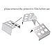 Tattoo Ink Cup Holder,5pcs 7 Holes Stainless Steel Tattoo Pigment Ink Cup Caps Holder Stand Pigment Cup Cap Container Holder Stand for Tattoo Machine Supply (silver)