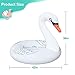 FlyfreeU Solar Inflatable Swan Pool Floats with Lights, LED RGB Color Changing Light Up Pool Floats Adult, 42'' Large Swan Pool Floaties, Lake Floats Summer Pool Raft Lounge for Adults - 2 PC