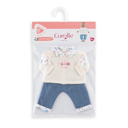 Vêtement pour poupon 30 cm : T shirt et jean Week end à paris Corolle - vue 5