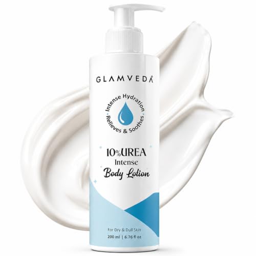 Image of Glamveda 10% Urea Body Lotion for Very Dry & Rough Skin | Intense Moisturizer for Long-Lasting Hydration | Non-Greasy & Lightweight | Repairs & Softens Skin | 200ml