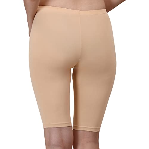 Image of SOIE Women's Mid Rise Soft Polyamide Spandex Knee Length Cycling Shorts