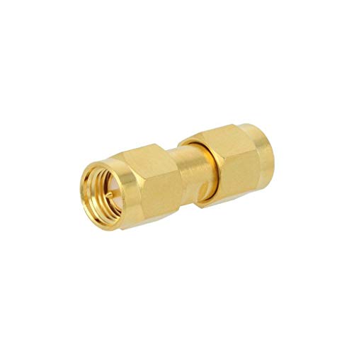 Liaison SMA mâle droit AMPHENOL en téflon doré pour signal pur
