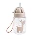Done by Deer Trinkflasche mit Strohhalm – Celebration Sand – 280 ml – Lalee Design – BPA-frei & auslaufsicher – für Kindergarten, Schule & unterwegs – ab 6 Monaten