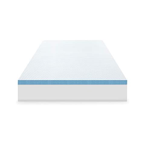 SensorPEDIC Elite Cooling Mattress Topper, Twin, White Cover