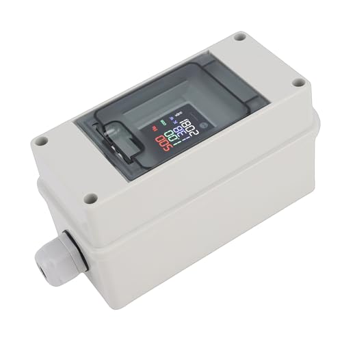 Monitor de energía multifuncional Jeffergarden 0-100A para carril DIN con pantalla clara 6
