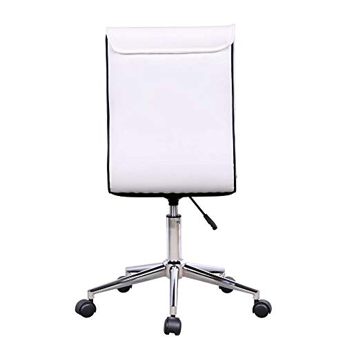 Cadeira de Escritório Secretária Giratória Marilyn Branca