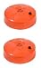 2-Pack Halloween Pumpkin Strobe Light LED 3 Lite Strobe Battery Operated