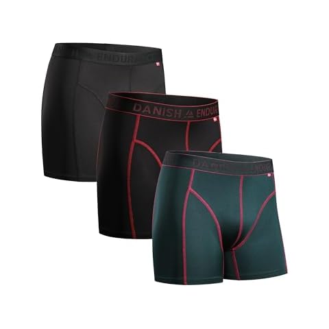 DANISH ENDURANCE Men's Sports Trunks, 3 Pack Cover