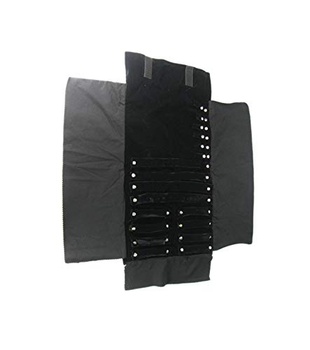 Bolso Plegable Portátil para Joyas - Organizador de Viaje Pantalla de Almacenamiento Grande de Terciopelo para Collar Pulsera Anillo Pendientes