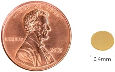 GemOro 2002 18K Calibration Disc (6.4mm) for KEE, AGT2, AGT3 & AGT-Blue Gold & Platinum Testers, 6.4 mm