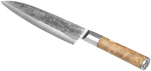 Tokio Kitchenware Couteau de Chef Damas avec Son Coffret en Bois - 20,7 cm