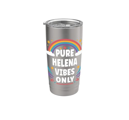 HELENA Vibes Only Cute Retro Girls HELENA Name Stainless Steel Insulated Tumbler