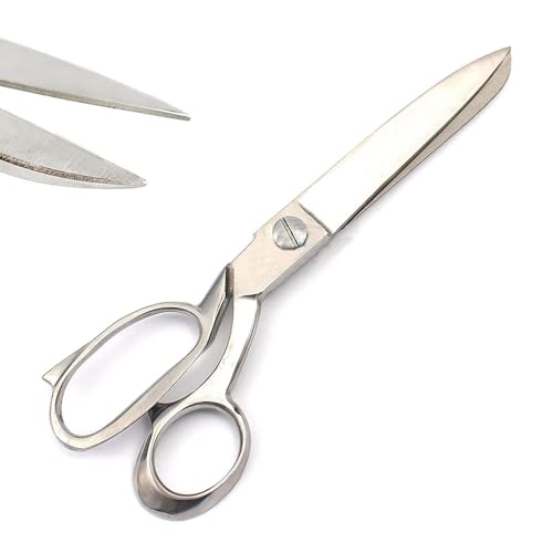 Tailor Scissors, 14" Sewing Dressmaking Upholstery Fabric Cutting Taylor Shear Silver Handle