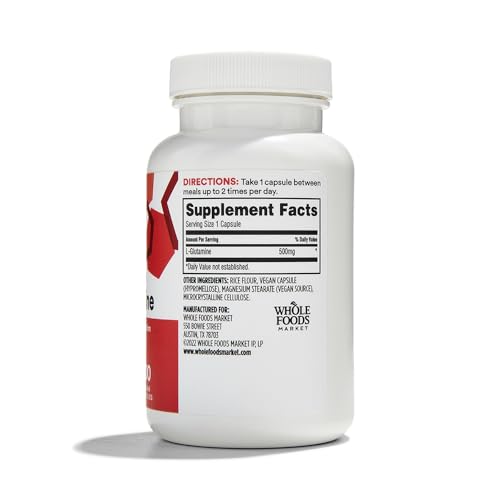 365 by Whole Foods Market, L-Glutamine 500mg, 100 ct - image 2