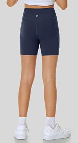 Ewedoos Girls Volleyball Athletic Shorts with Pockets - Preppy Spandex Dance Shorts for Teen Girls4