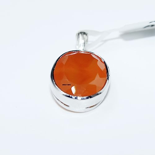 Colgante de cornalina hipoalergénico de plata 925 locket para cuello sensible de mujer 5