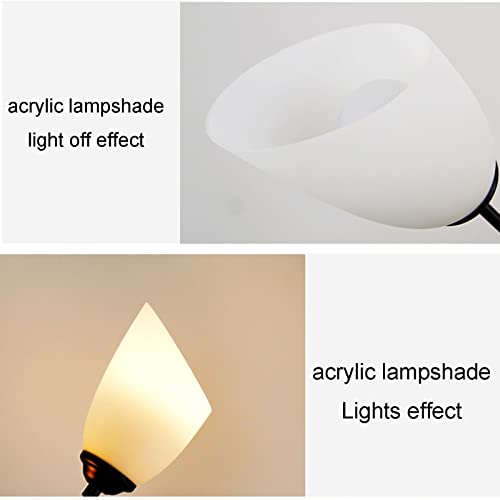 Lámpara de pie acrílico moderna con soporte E27 para decoración 3