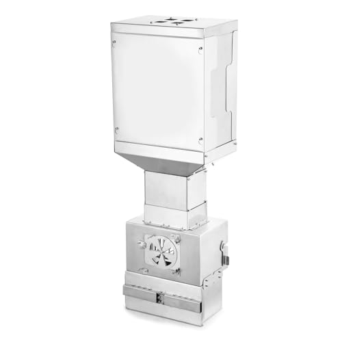 WILLOWYBE Outdoor Sauna Wood Pellet Heater Accessory - Large Capacity, Efficient Heating, Durable Stainless Steel, Compatible with Our Outdoor Sauna Stove