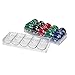 SUPVOX 1pc Box Chip Rack Poker Chip Container and Holder Poker Chip Case Organizer Poker Chip Storage Mini Rack Case Covered Poker Chips Numbered Poker Storage Roulette Chips Game Acrylic