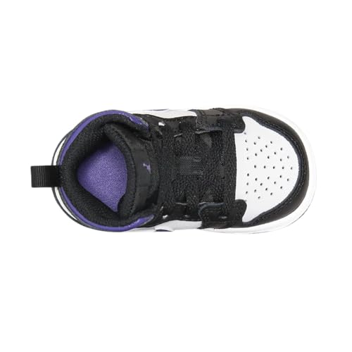 Jordan Toddler's 1 Mid Black/Dark Iris-White (640735 095) - 43