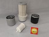 Filter - Set (klein) kompatibel mit Kubota KH 35 mit Motor D850BHW Ölfilter, Luftfilter, Kraftstofffilter