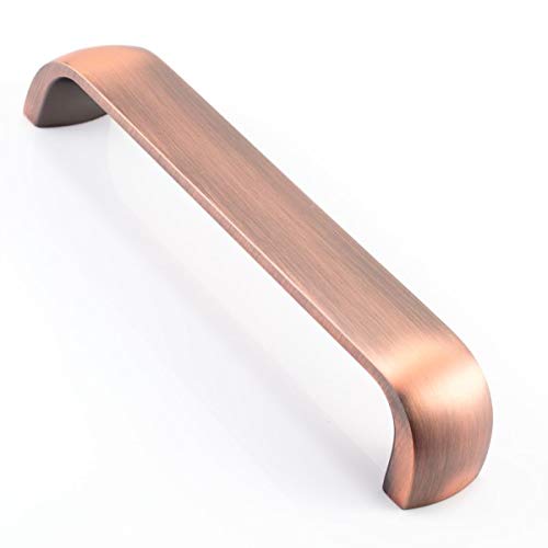 Abrafix Copper Antique Brushed Finish 160Mm Hole Centres Kitchen Robust D Pull Handle
