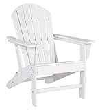 Signature Design by Ashley Sundown Treasure Outdoor Patio HDPE Weather Resistant Adirondack Chair,...