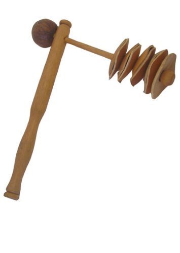 Africa Heartwood Project Wasembe Gourd Slice Shaker - Authentic Shaker made in Ghana
