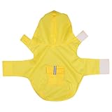 YARNOW Hunde Regenmantel mit Kapuze Atmungsaktiv Polyester für Kleine Hunde Modischer Hunderegenmantel mit Stabilem Material und Feiner Verarbeitung für Regenwetter Spaziergänge