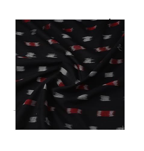 Image of Premium Sambalpuri Ikat Weave Pure Handloom Cotton Shirt Fabric - Authentic Odisha Traditional Tie-Dye Craft, Soft & Breathable Natural Cotton Material for Custom Tailoring, Casual & Formal Wear