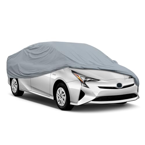 Image of MotorTrend Custom Fit Car Cover for Toyota Prius 2001-2018, All-Weather Protection for Cars Trucks & SUVs, UV Resistant Waterproof Scratch-Resistant, Vehicle Cover for Outdoor & Indoor