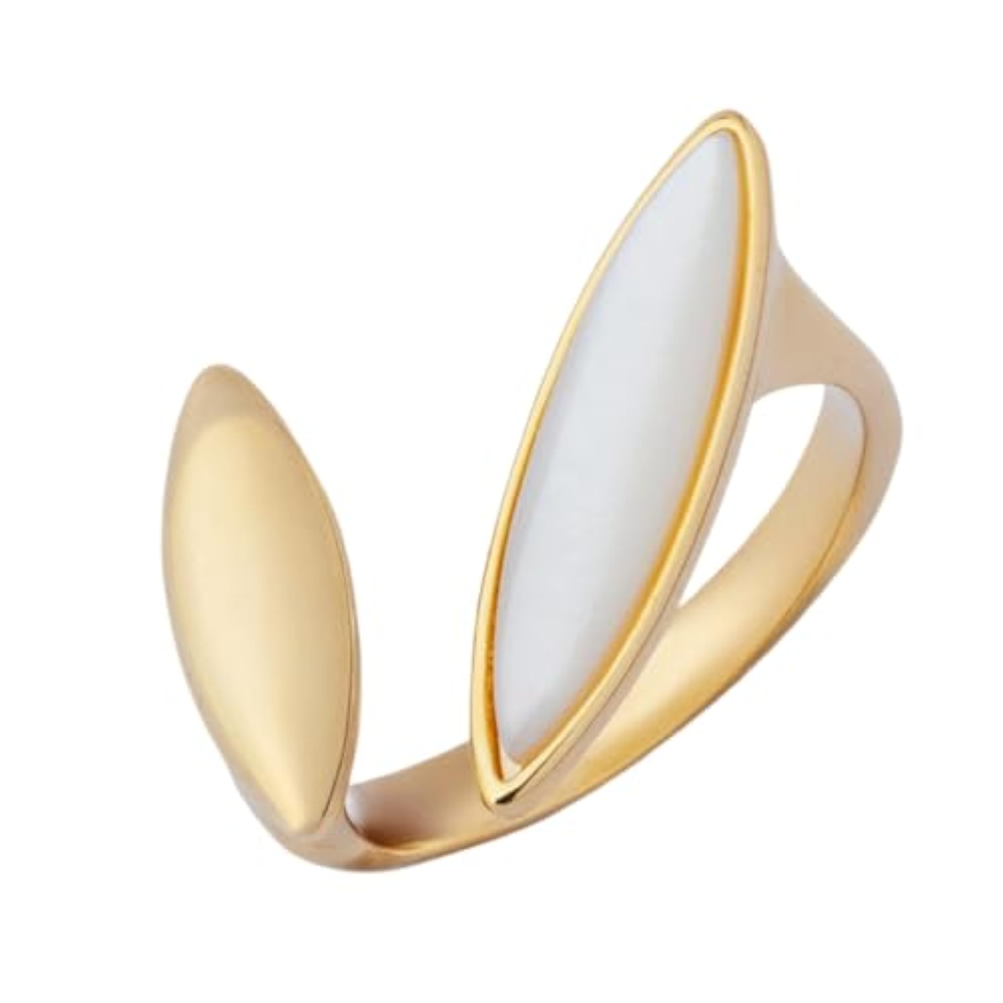 Women's Slim Cateye Sharp Petal Ring, Gift for Her