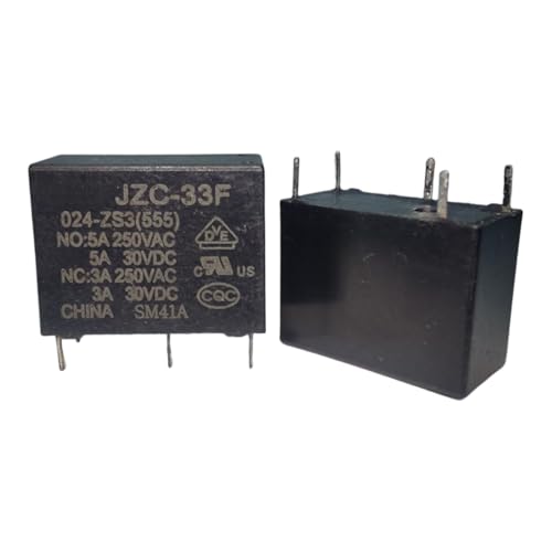 Relais HF33F JZC-33F 024 ZS3 555 à 5 pieds mini pour circuit imprimé 24V