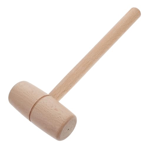 IWOWHERO Woodworking Mallet Hammer Beechwood Carving Tool Round Head for Wood Crafting Leatherworking