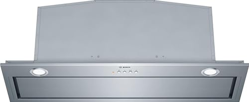 Bosch DHL885C Serie 6 Lüfterbaustein, 86 cm, Um- & Abluft, LED-Beleuchtung gleichmäßige Ausleuchtung, Kurzhubtasten, 3 Leistungs- & 1 Intensivstufe, Metallfettfilter spülmaschinengeeignet, Edelstahl