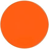 SIFENYU Poly Spot Markers Rubber Floor Dots 4 inch 24 Pcs Flat Cones Non-Slip Agility Markers Poly Spots for Gym Soccer Basketball Sports Speed Agility Training, Exercise Drills (24pcs 4inch-Orange)