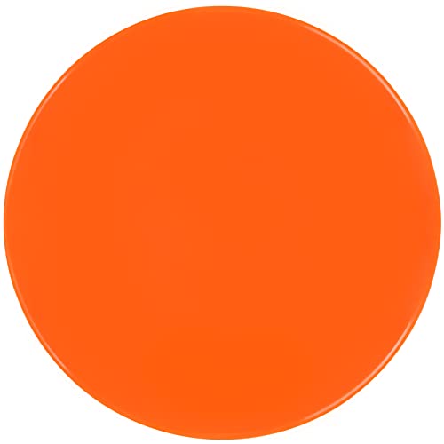 SIFENYU Poly Spot Markers Rubber Floor Dots 4 inch 24 Pcs Flat Cones Non-Slip Agility Markers Poly Spots for Gym Soccer Basketball Sports Speed Agility Training, Exercise Drills (24pcs 4inch-Orange)