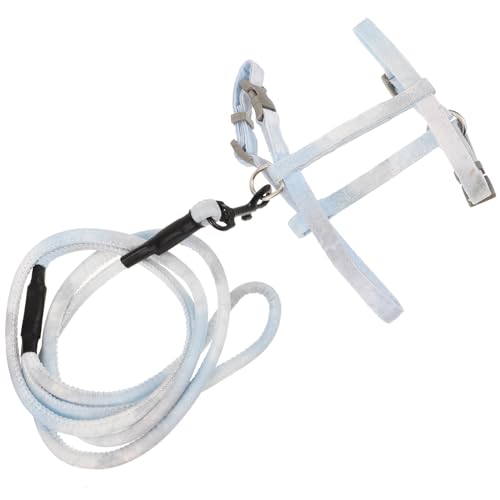 HOUDERCO Cat Adjustable Harness and Leash Set Breathable Vest for Tiny Kittens Comfortable Pet Walking Gear with Charming Design for Outdoor Adventures