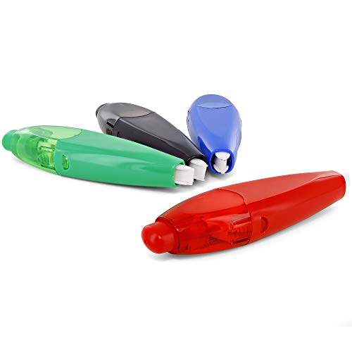 Emraw 5 Mm X 196" Retractable Correction Tape Multi-Purpose – For Office, School & Home (Pack Of 4) #TOP5