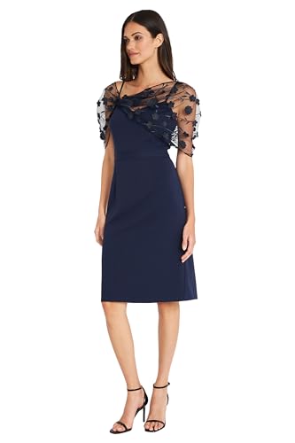 Maggy London Sweetheart Neckline Spaghetti Strap Shawl Detail | Semi Formal Dresses for Women2